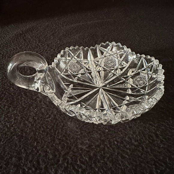 HAWKES American Brilliant Cut Glass Nappy Dish Bowl Signed - Picture 2 of 12